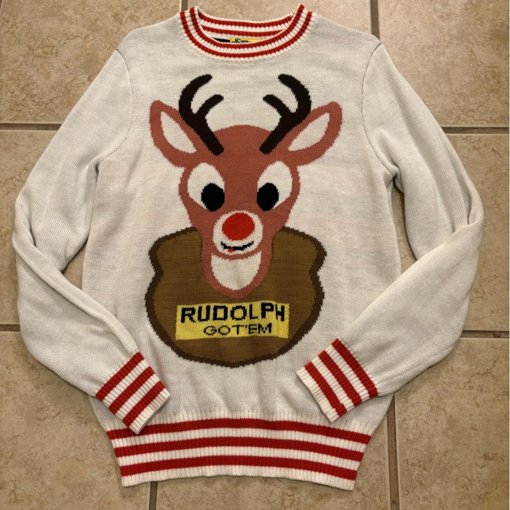 Tipsy Elves Red and White Striped Sweater